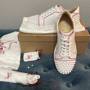 Christian Louboutin Vieira 2 PVC PINK/white size 36